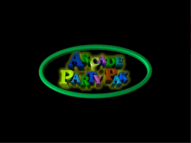 Arcade Party Pak title screen for Playstation